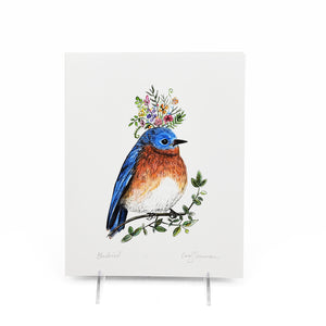 "Blue Bird" Print 6 X 8