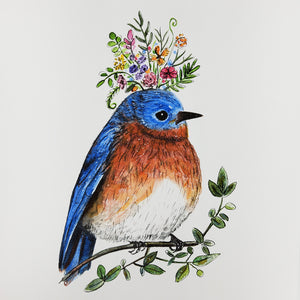 "Blue Bird" Print