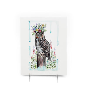 "Great Horned Owl" Print 8 X 10