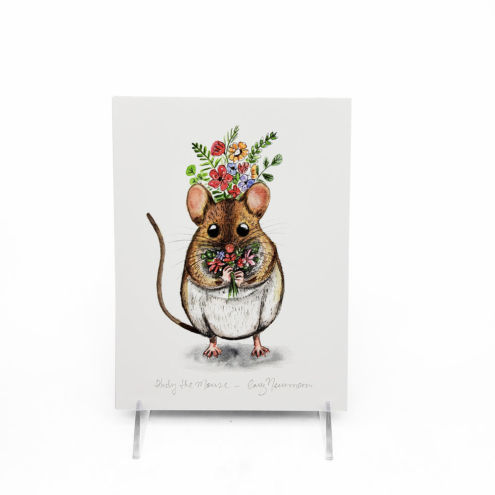 "Andy The Mouse" Print 9 X 12