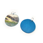 Mountain Lake Watercolor Earrings