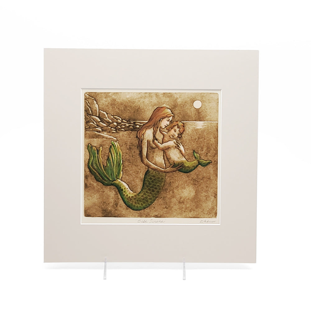 Bebe Sirene Hand Watercolored Print