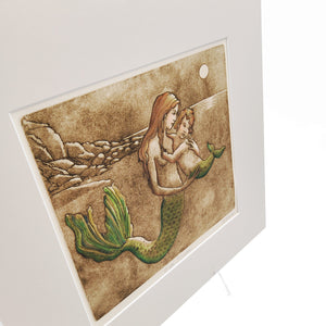 Bebe Sirene Hand Watercolored Print