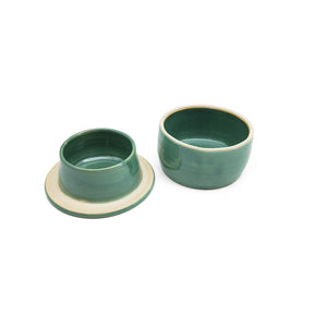 Green French Butter Dish