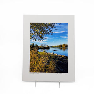 "Cayuga Lake At Cass Park" 11X14 Matted