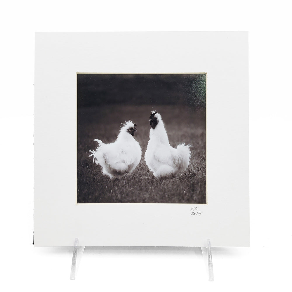 "Two Silkies" Matted Print