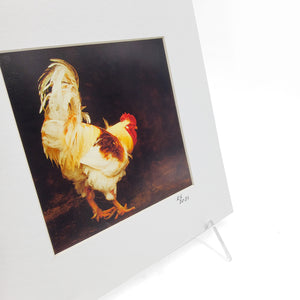 "Mr. Rooster" Matted Print