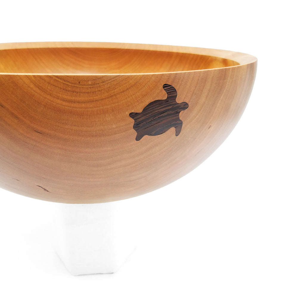 Cherry Turtle Inlay Bowl