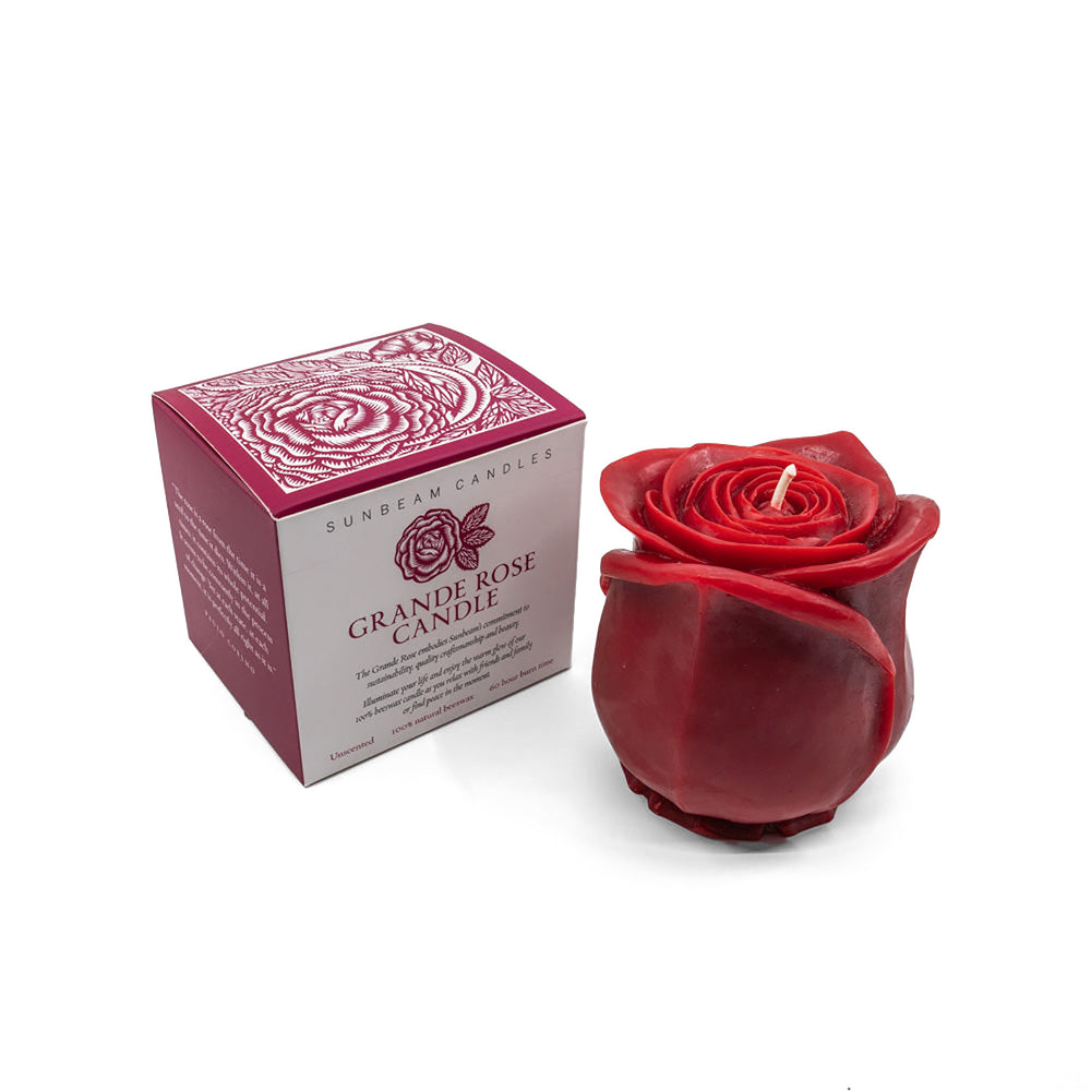 Grande Rose Beeswax Candle