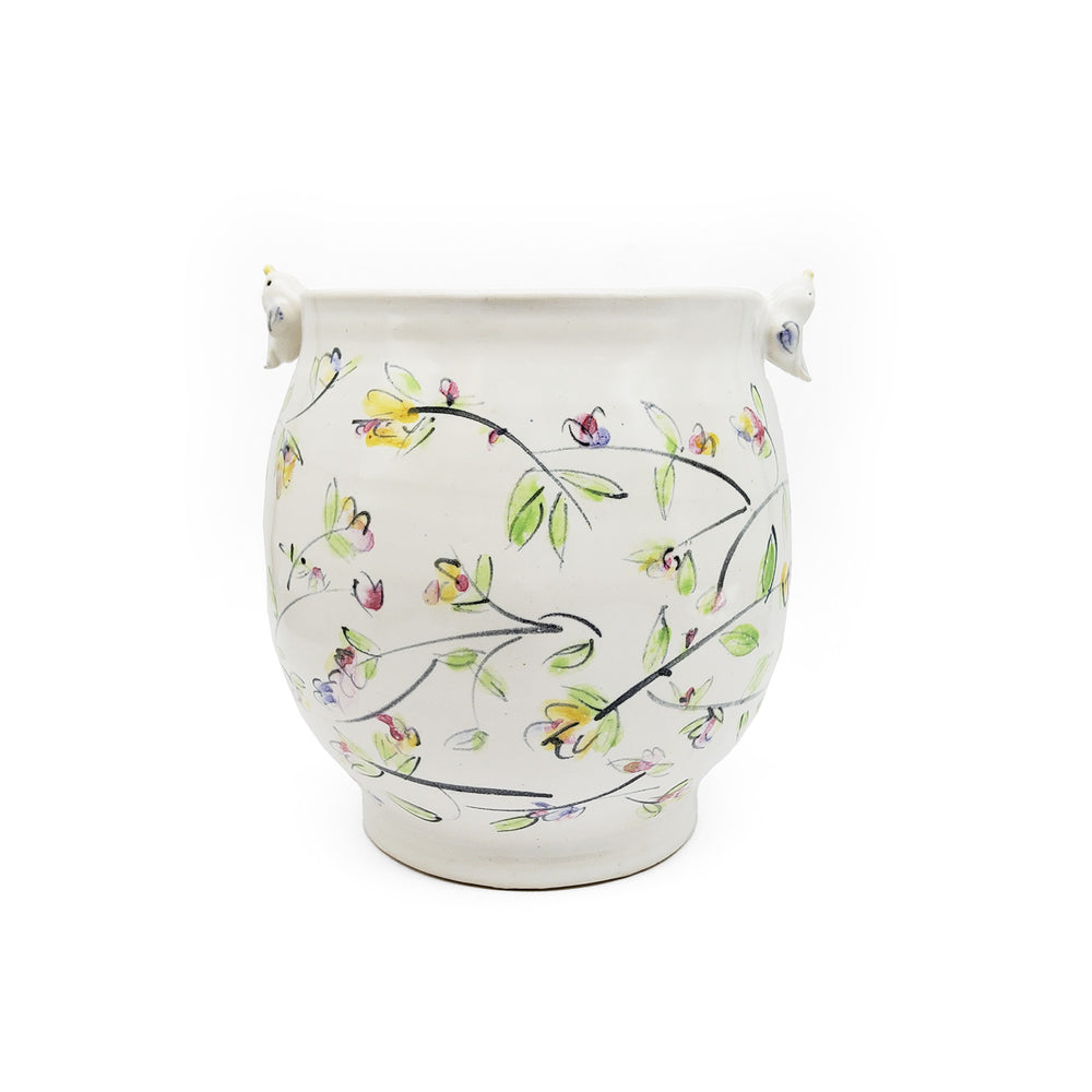 Bird and Flower Vase