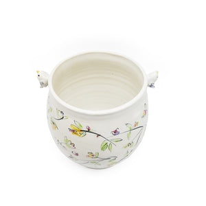 Bird and Flower Vase