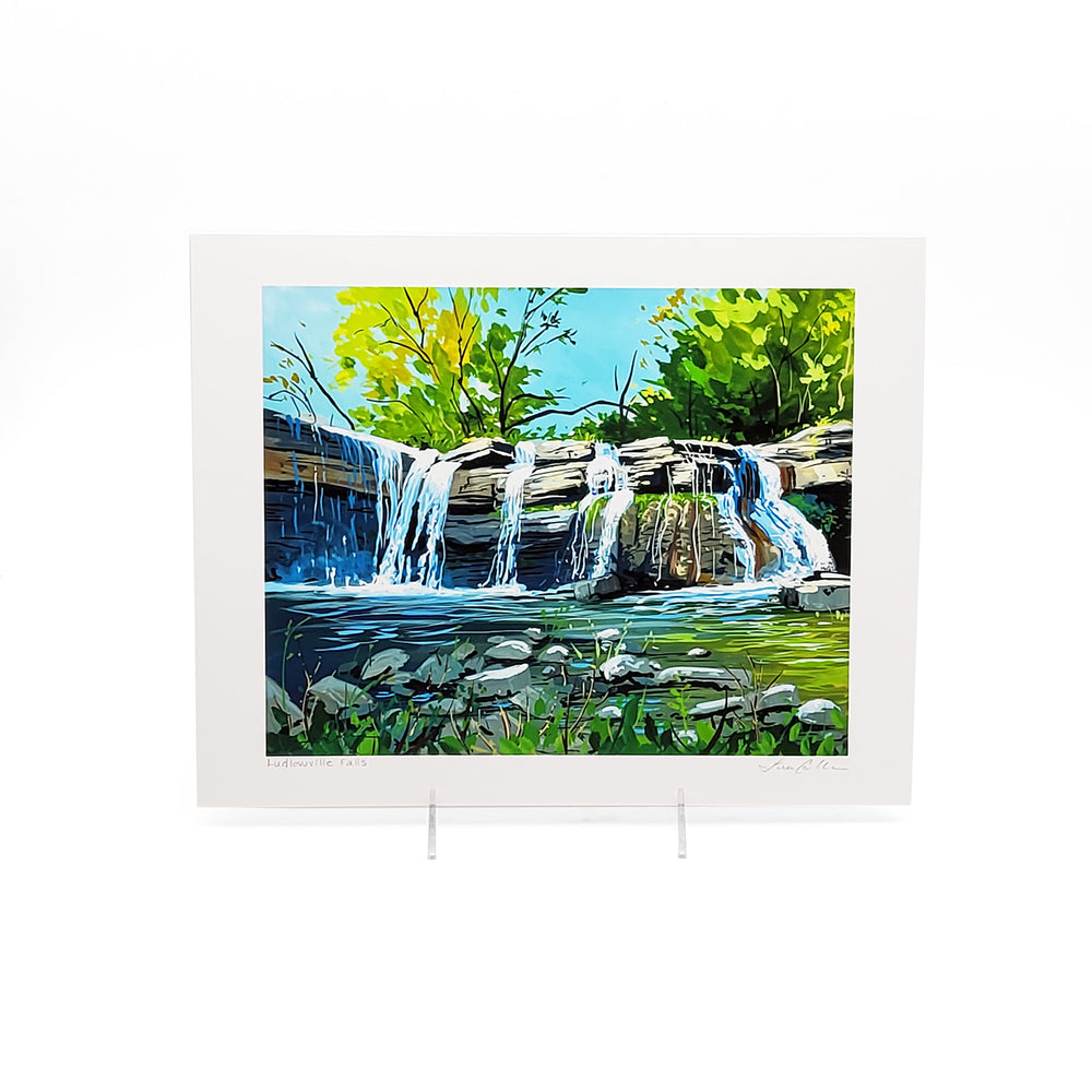 &quot;Ludlowville Falls&quot; Giclee Print