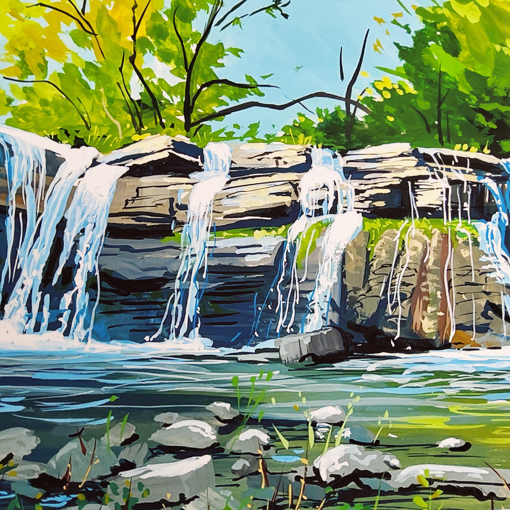 "Ludlowville Falls" Giclee Print