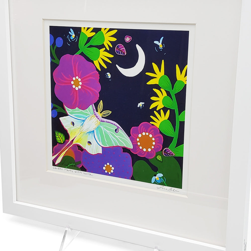 "Garden Party With Luna" Giclee Print