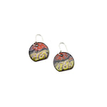 Half Circle Enamel Earrings