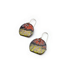 Half Circle Enamel Earrings