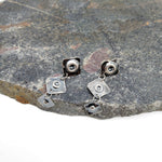 Dangle Stud Silver Earrings