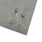Multihoop Labradorite Earrings
