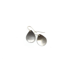Hammered Silver Earrings Small