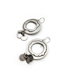 Ancient Modern Silver Earrings