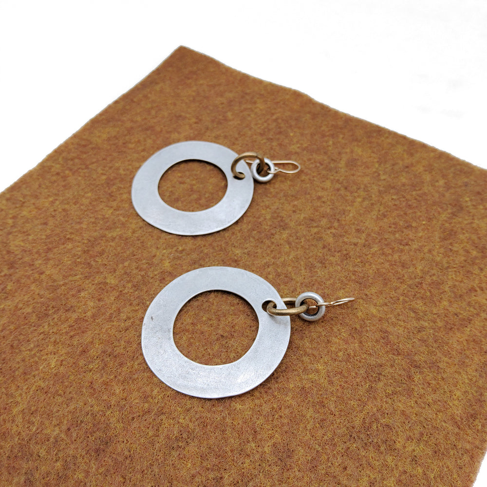 Large Disc Earrings