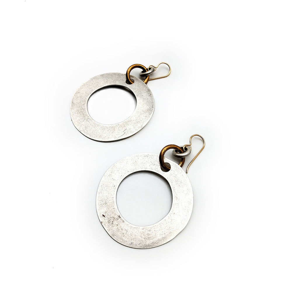 Large Disc Earrings