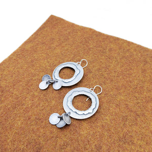 Ancient Modern Silver Earrings