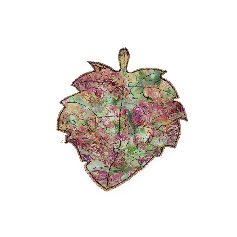 Lime Purple Reversable Leaf Bowl