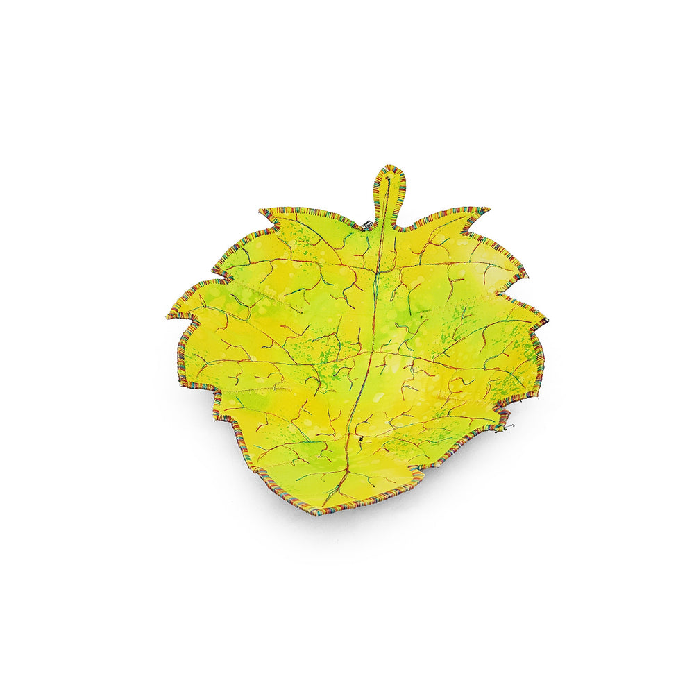 Lime Purple Reversable Leaf Bowl