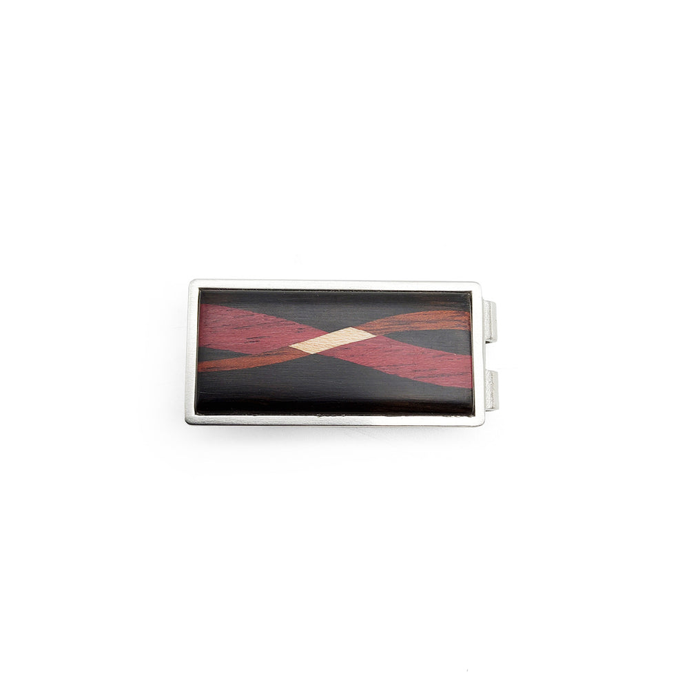 Hardwood Inlay Dark Money Clip