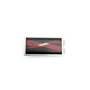 Hardwood Inlay Dark Money Clip