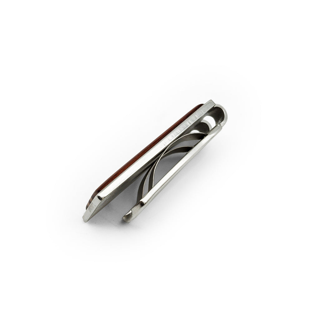 Hardwood Inlay Dark Money Clip