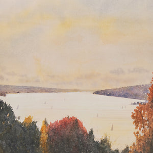 "Cayuga Indian Summer" Matted Print