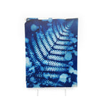 Fern Cyanotype On Wood Panel