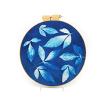 Cyanotype Chinese Peony 15&quot; Hoop