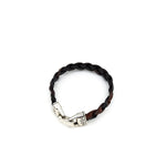 Brown/Black Braided Leather Bracelet
