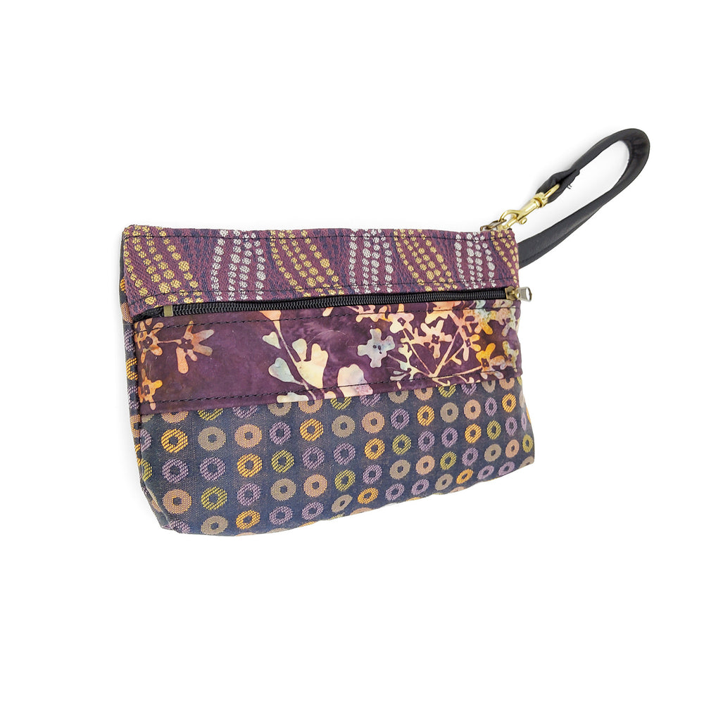 Purple Tapestry Wrist Bag