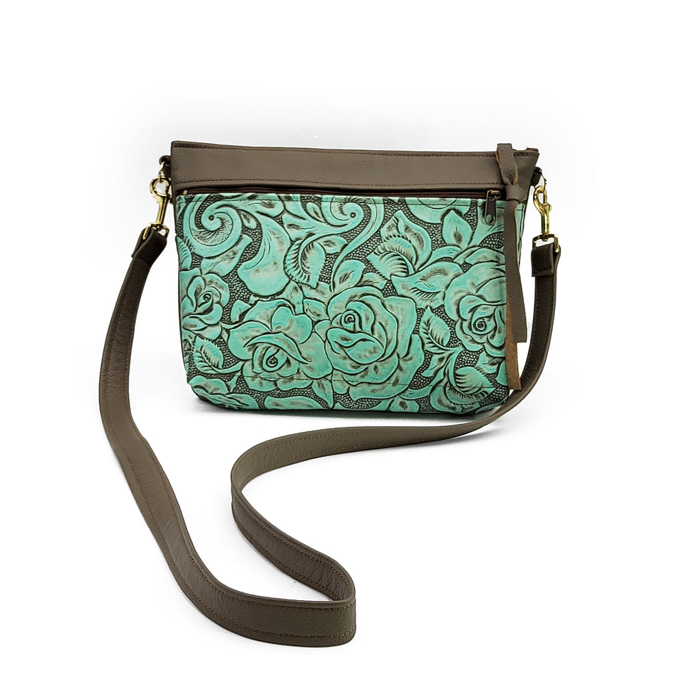 Embossed Roses Purse