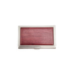 Purple Wood Card Holder