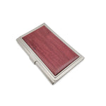 Purple Wood Card Holder