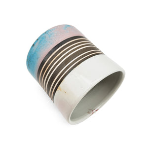 Blue With Black Stripes Utensil Holder