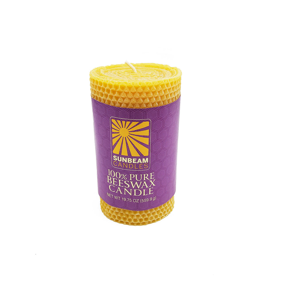 Beeswax Honeycomb Pillar 3X6