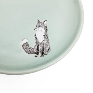 Ceramic Fox Plate