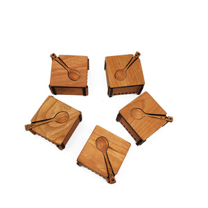 Salt Box and Spoon Set