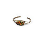 Dichroic Art Glass in Silver Bracelet