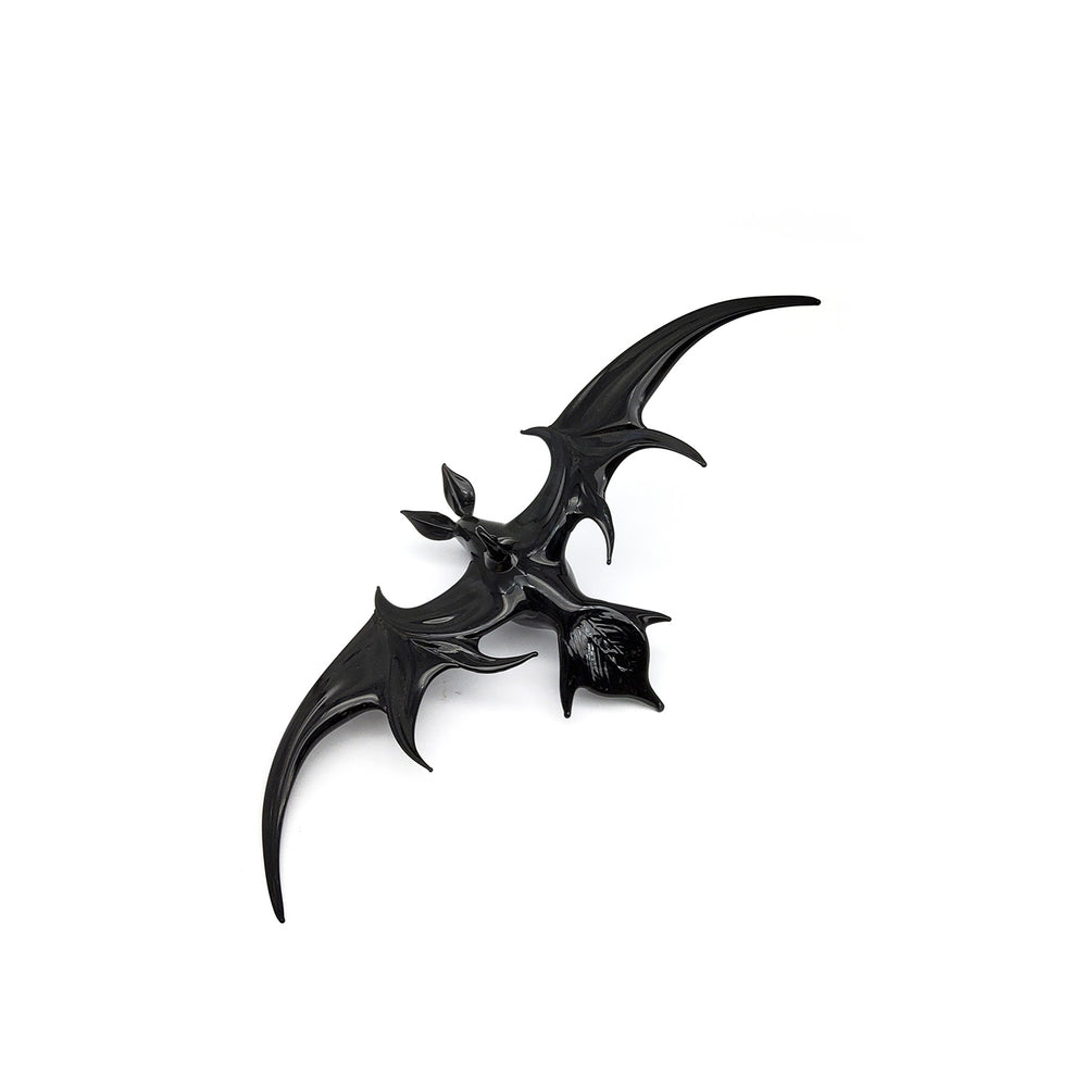 Large Flying Bat Glass Figurine