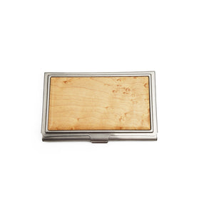 Honey Wood Card Holder