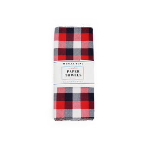 Plaid Reusable Paper Towels