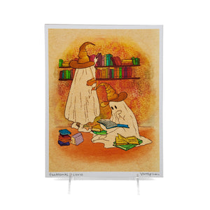"Fantasmas Y Libros" Art Print