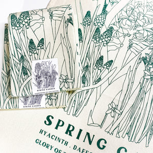 Spring Garden Tea Towel